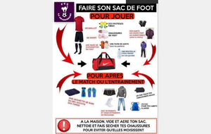 Comment préparer son sac de foot !