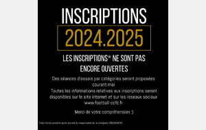 INSCRIPTIONS 2024.2025