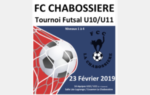 U11 : Tournoi Futsal de la Chab