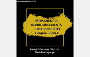 Permanence Remboursement PASS'SPORT + COUPON SUPER U