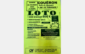 SUPER LOTO le SAMEDI 26 FEVRIER 2022 à 14H00 **Je fais un gâteau et je donne un coup de main**