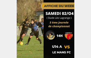 U14 R1 / LE MANS FC à 14H