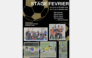 Stage 2e semaine Vacances Février