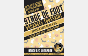 Stage toussaint deuxième semaine 