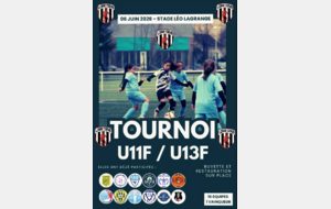 Tournoi féminin U11/U13F