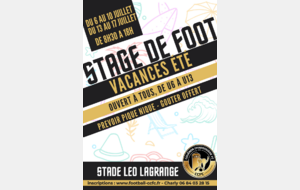 Stage été : 2e semaine