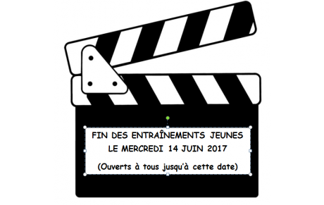FIN DES ENTRAÎNEMENTS JEUNES 