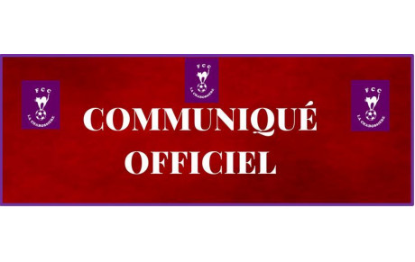 Communiqué Officiel ! 