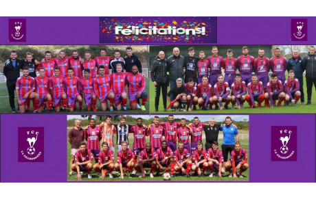 Officiel : Nos Seniors B et C montent !! Félicitations !!!