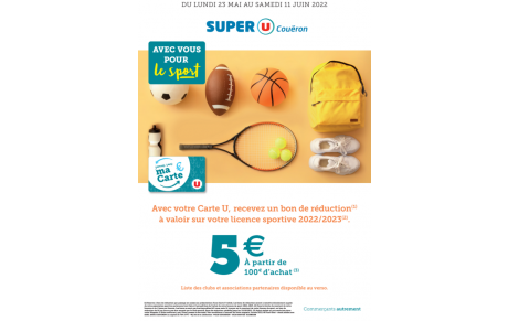 SUPER U : Partenaire de votre inscription