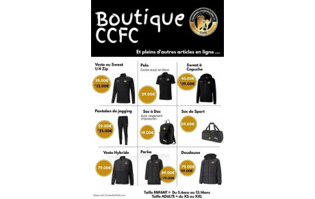 La boutique du CCFC 