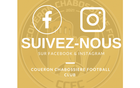 Suivez-nous sur Facebook et Instagram