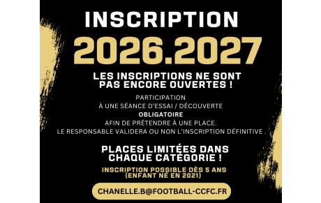 Inscriptions 2026.2027