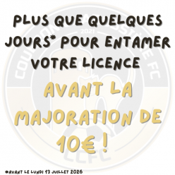Pensez à faire votre licence !